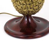 Hollywood Regency pineapple table lamp in brass by Mauro Manetti, Italy, 1970s.