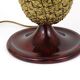 Hollywood Regency pineapple table lamp in brass by Mauro Manetti, Italy, 1970s.