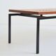 Table basse moderniste scandinave 1950 vintage