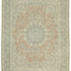Hand-knotted persian vintage 1970s 290 cm x 390 cm beige wool carpet
