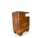 Tables de chevet Art déco italiennes en noyer, années 1940.