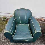 Pair of club armchairs