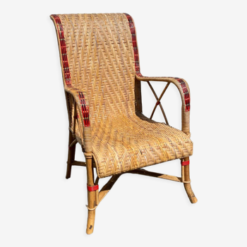 Rattan armchair