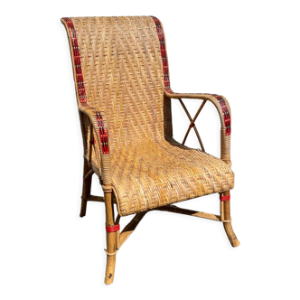 Rattan armchair