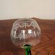 6 verres à pied en verre ciselé