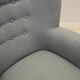 Fauteuil gris, design scandinave, production : Danemark