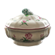 Vegetable dish with floral decoration