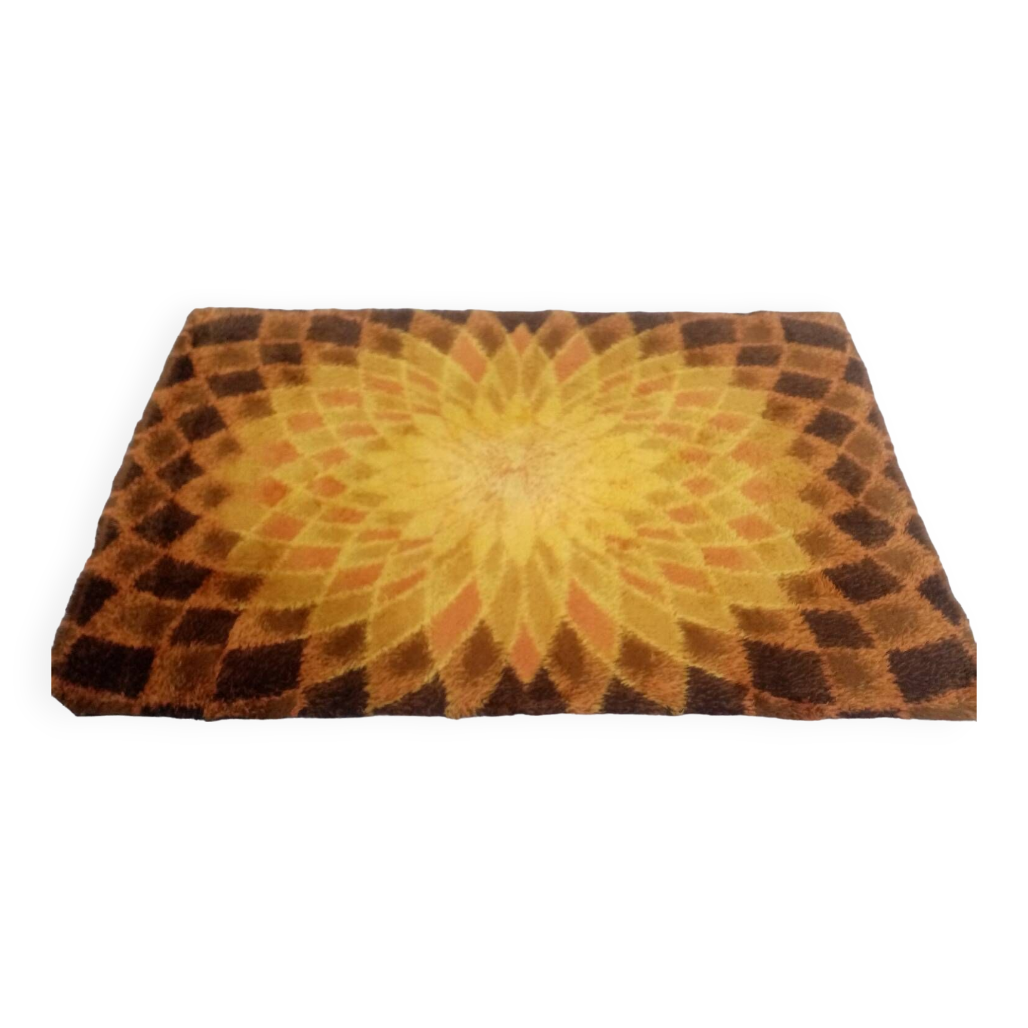Superbe tapis vintage marque Desso annees 70 pure laine  vierge