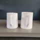 Paire de pichets en porcelaine de Digoin