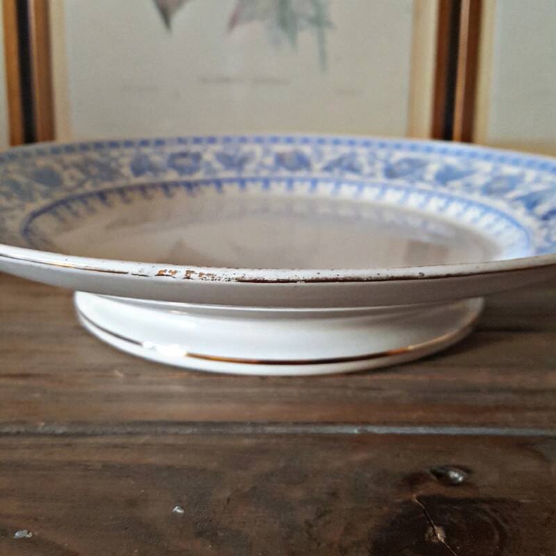 Sarreguemines U&C Syra model "low" fruit bowl, early 20th century