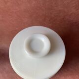 White opaline pot