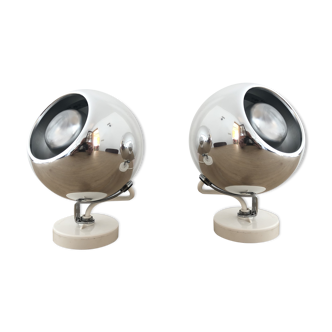 Eyeball pair concord France space-age vintage 70