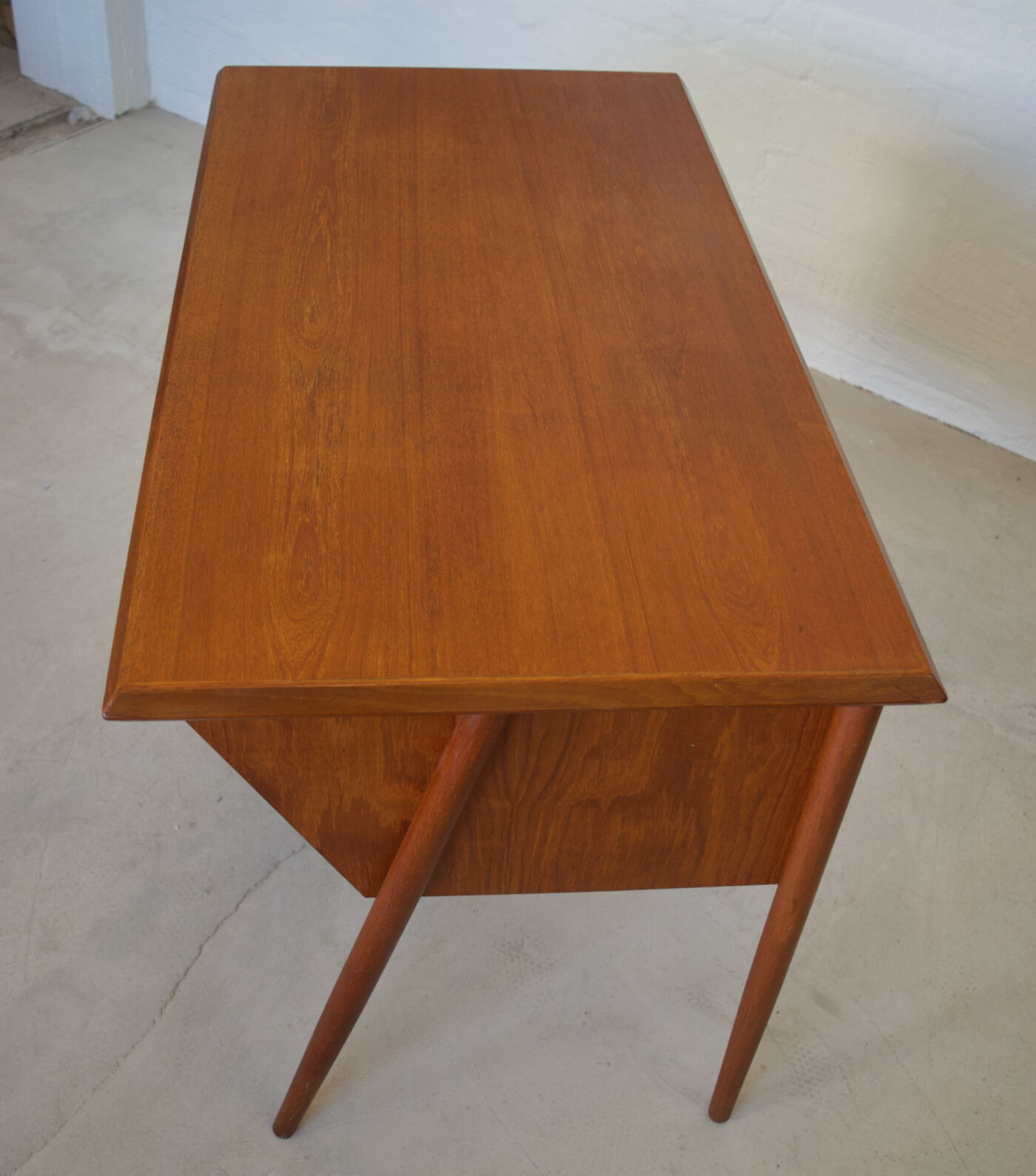 Danish Teak Desk By Gunner Nielsen for Tibergaard