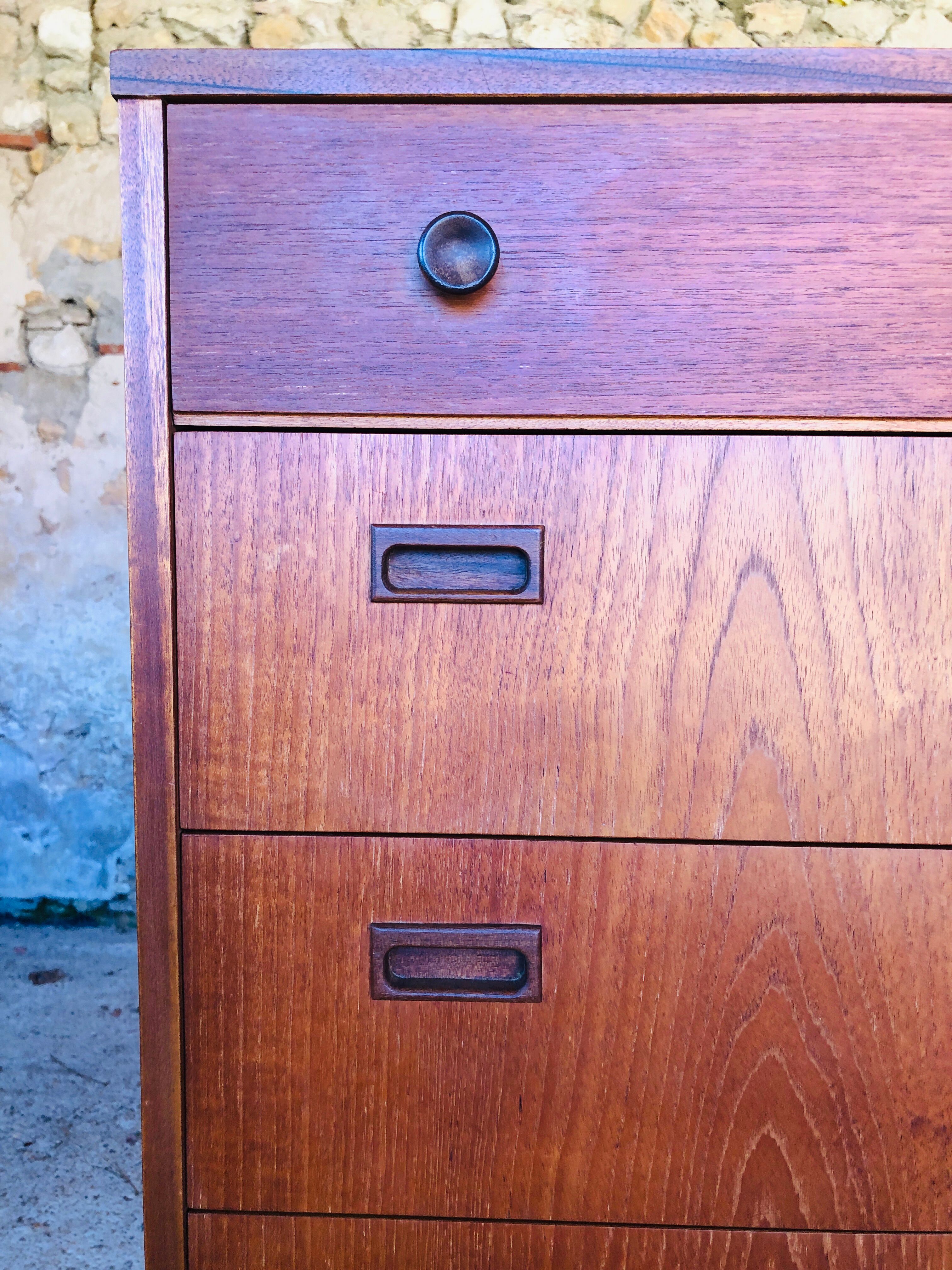 5-drawer teak dresser by Nathan, 60s