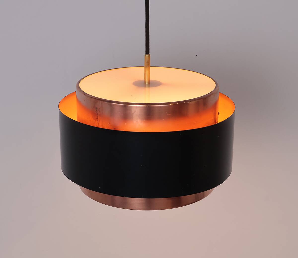 Saturn Pendant in Copper by Jo Hammerborg for Fog & Mørup, 1960s