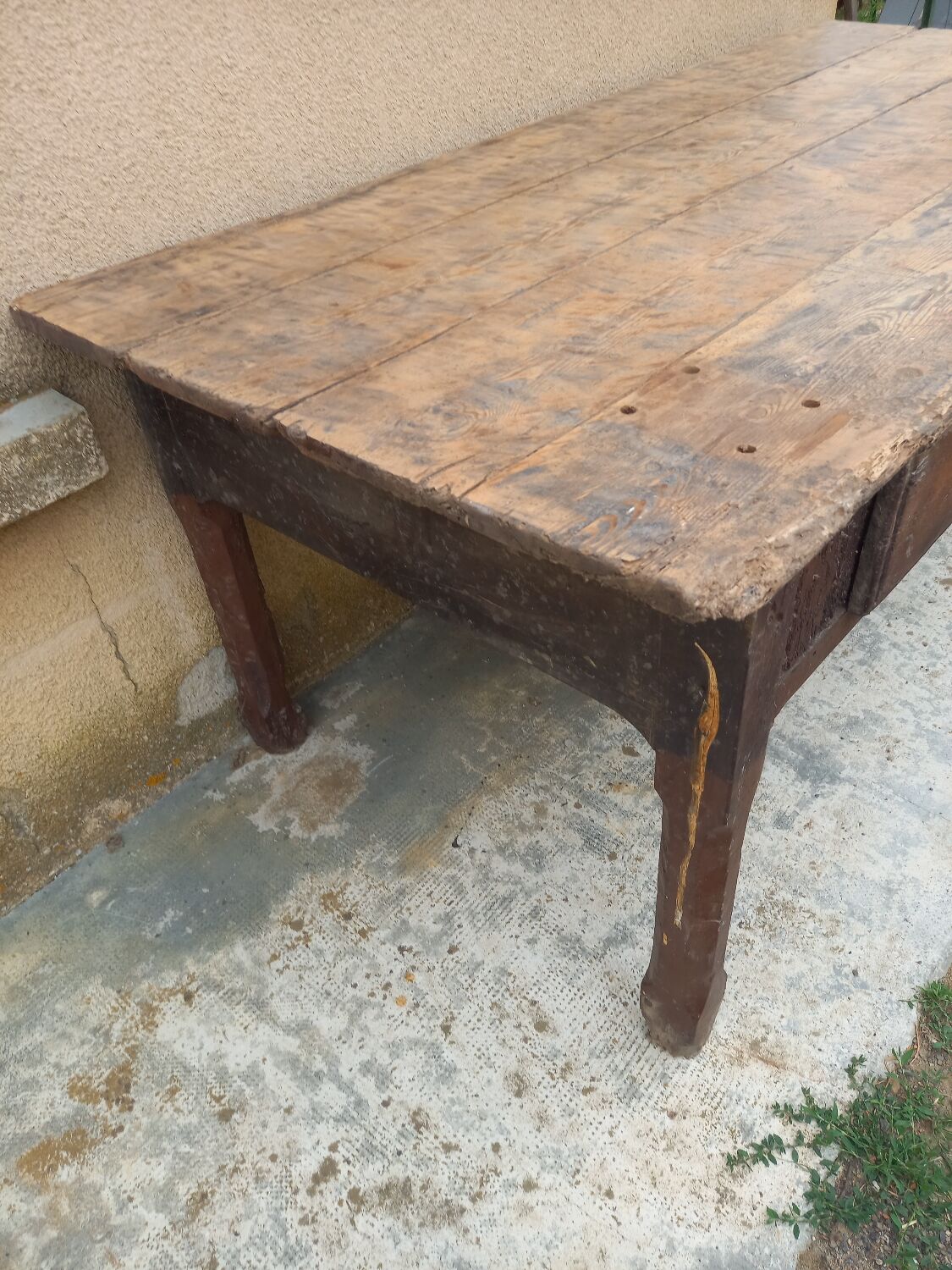 Very old office table