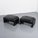 Pair of Maralunga ottomans, Vico Magistretti for Cassina, Italy, 1973