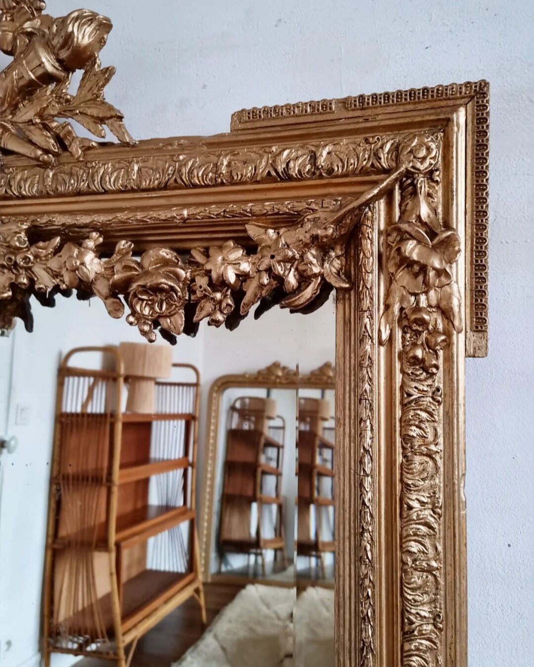 Old mirror Napoleon III