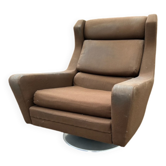 Grand fauteuil pivotant des années 70
