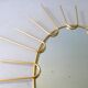 Brass sunglasses mirror from the 70s - 39x43cm