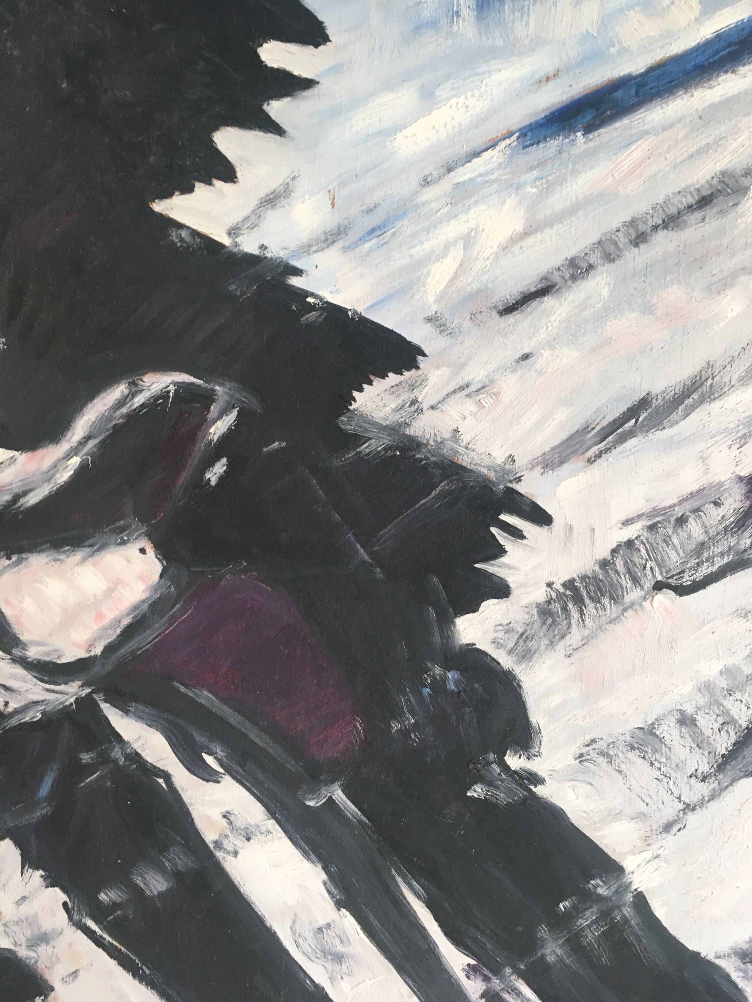 Painting "blue composition" by Damoye