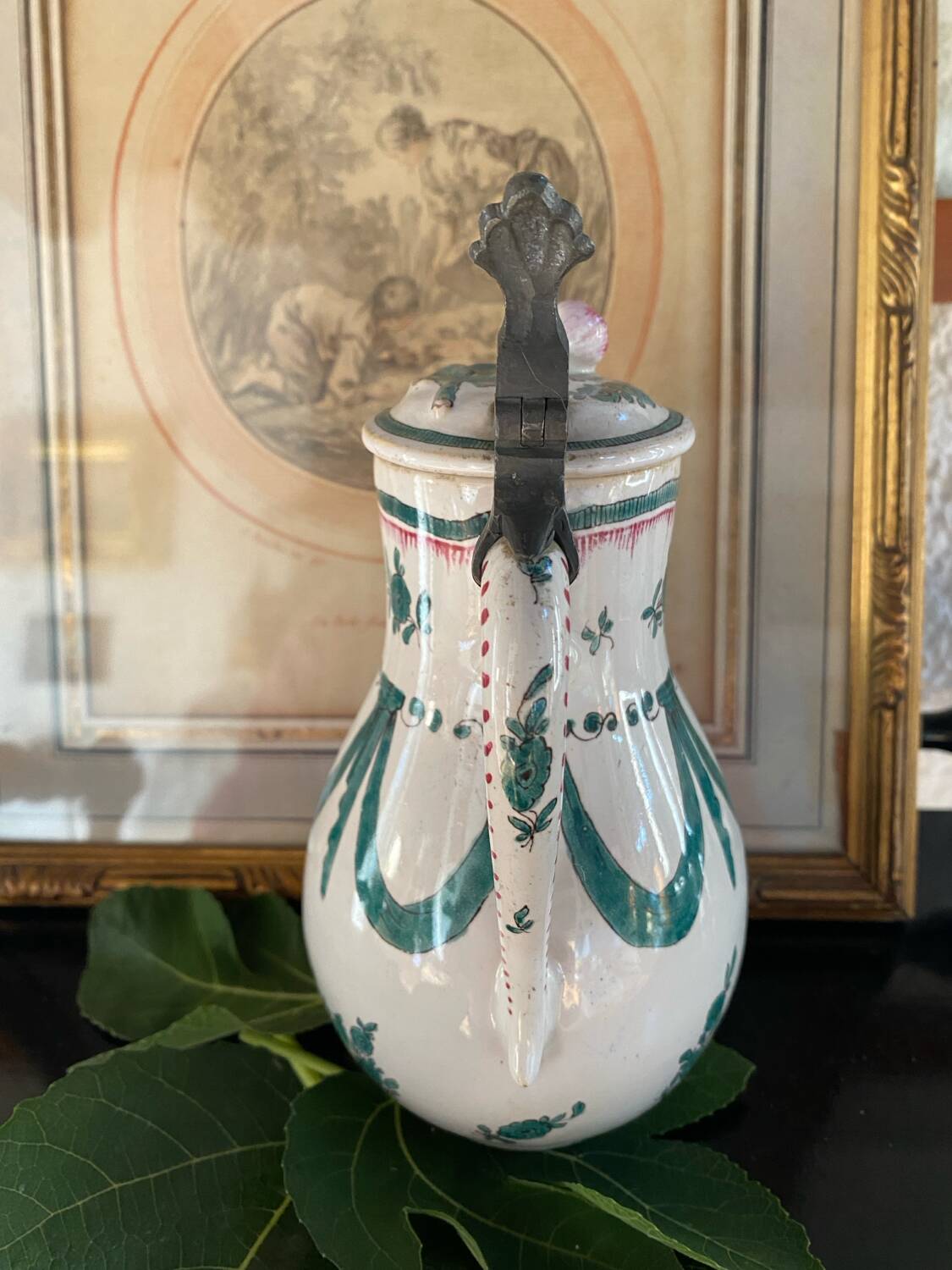 19th century earthenware cream pitcher