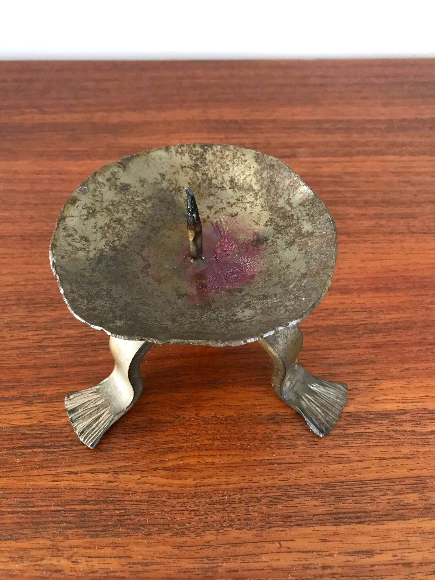 Vintage wrought iron candle holders from the 70s