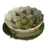 Ensemble barbotine plat et egouttoir à fraises