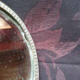 Old hand mirror beveled glass