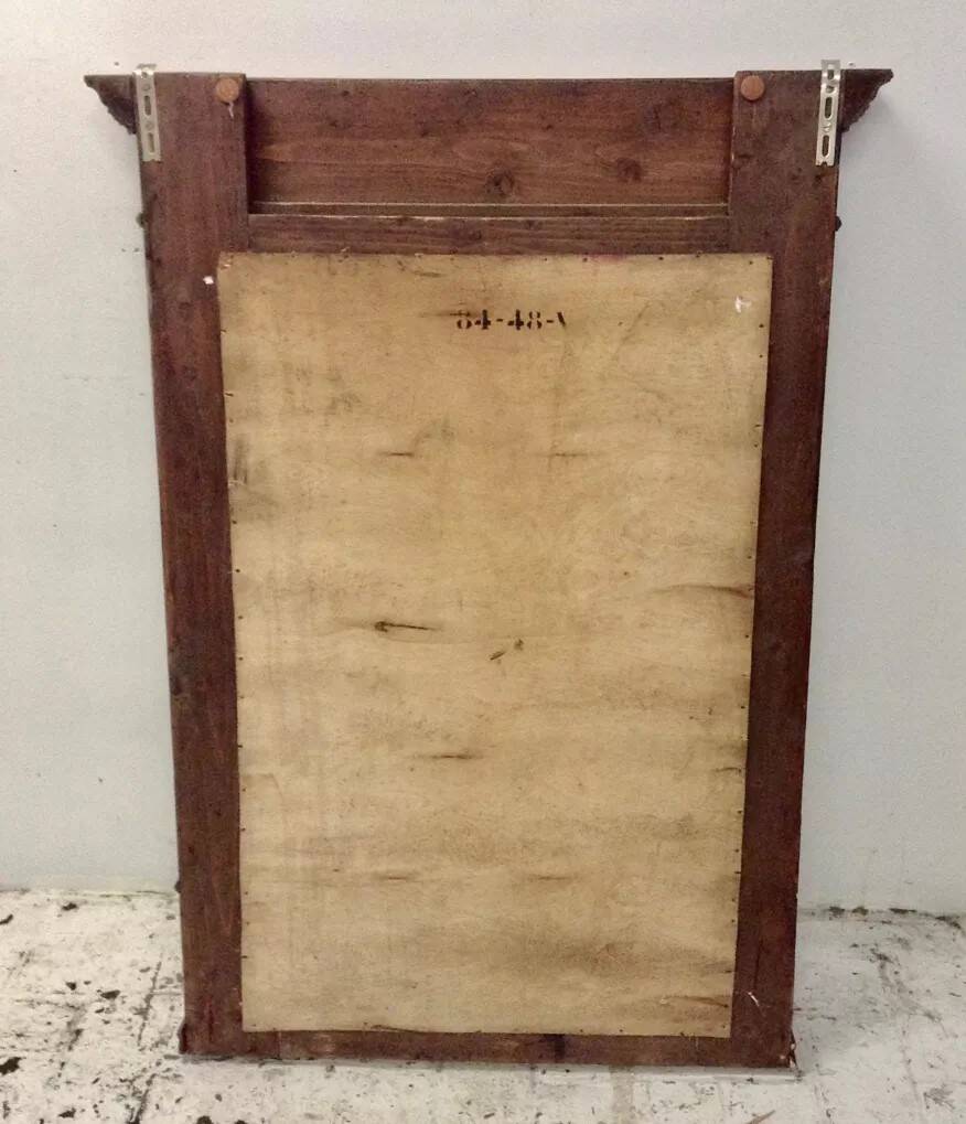 Trumeau wooden mirror