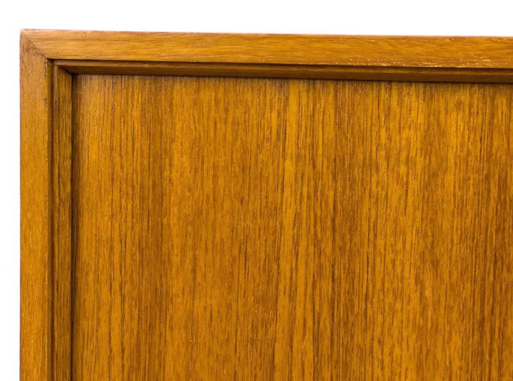 Vintage teak sideboard with sliding doors 1970s