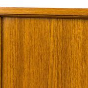 Vintage teak sideboard with sliding doors 1970s