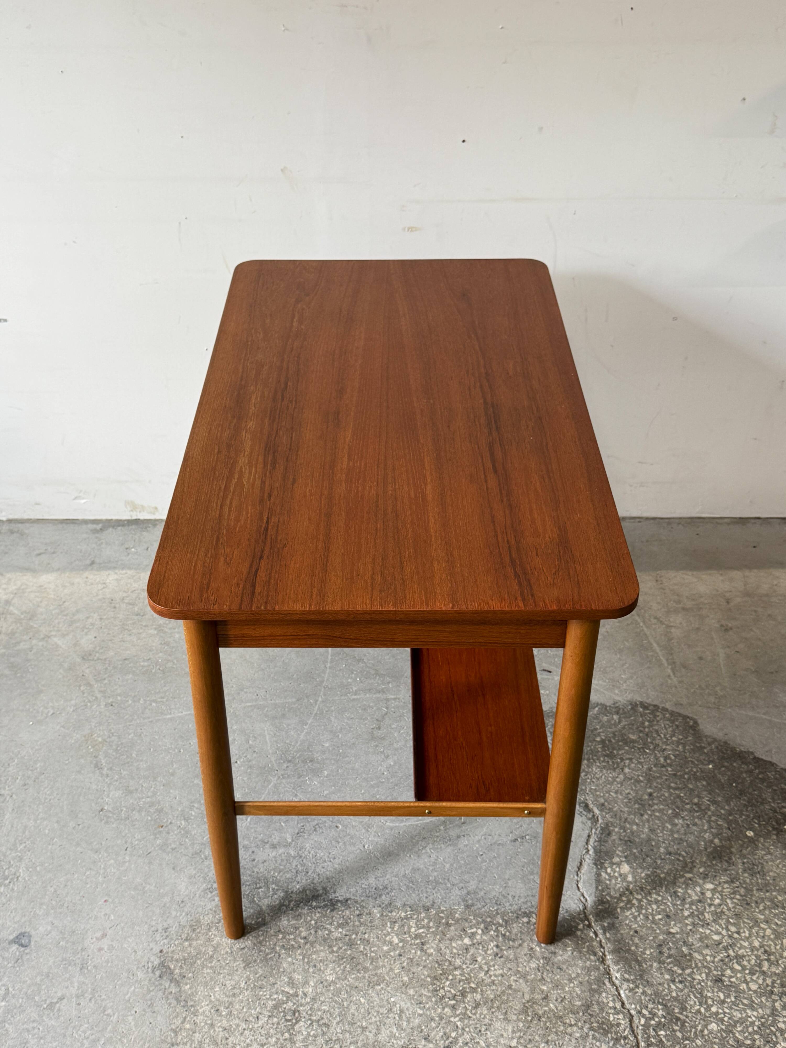 Teak Desk, Denmark 1960s/1970s, Vintage, Mid-C Modern
