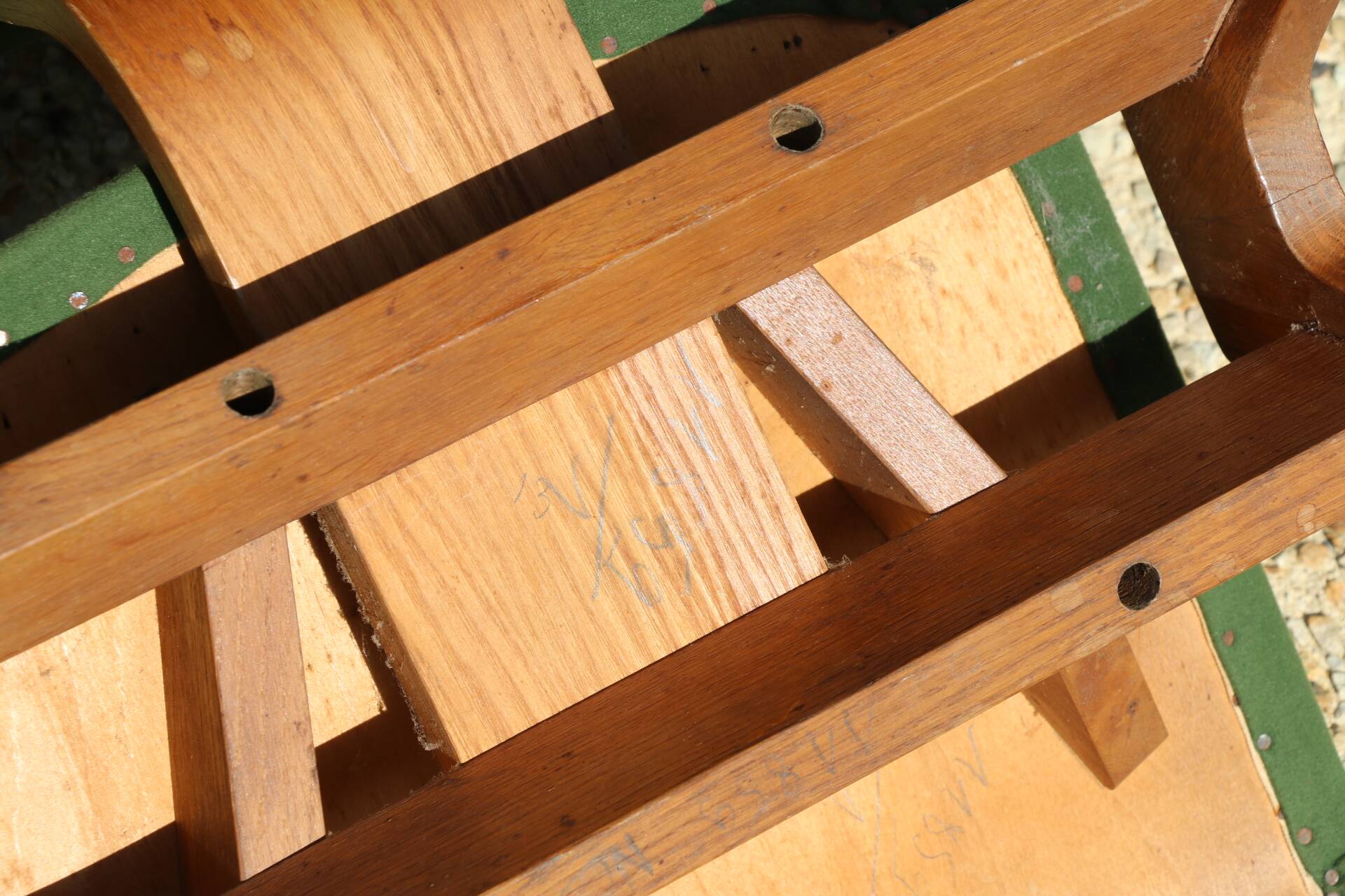 Robin Day chair "HILLESTAK" 1950 green