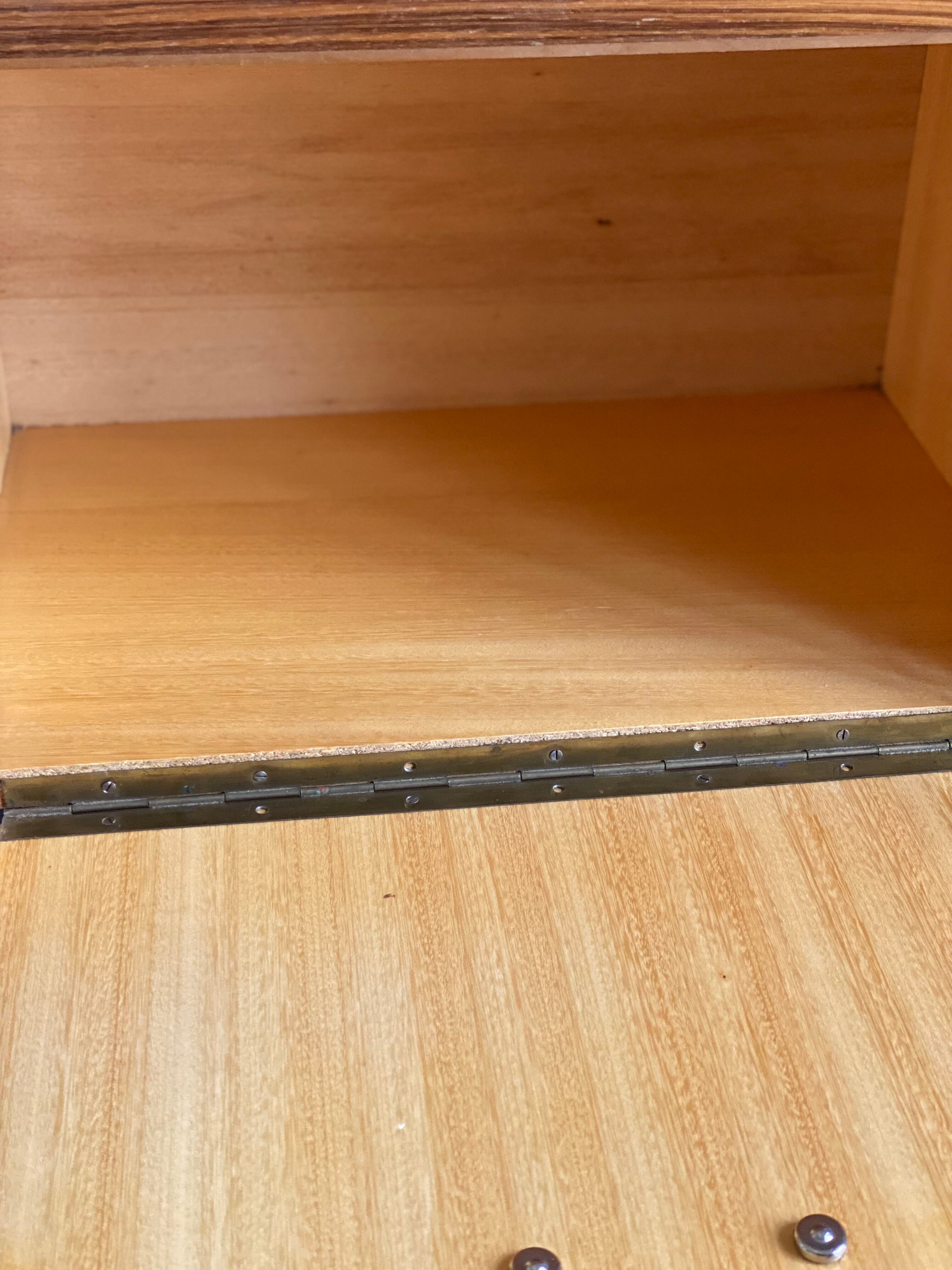 Pair of vintage laminate bed side tables