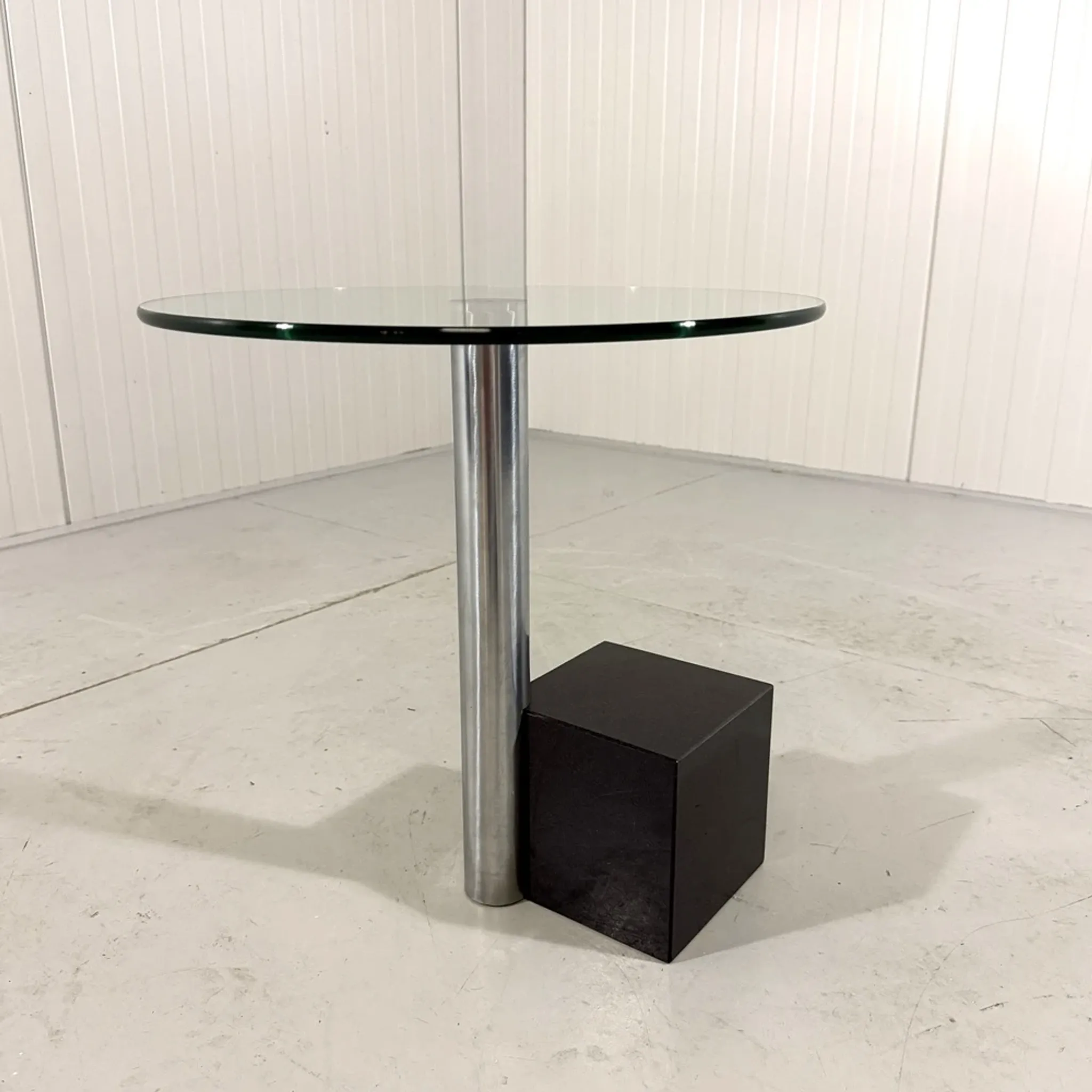 Glass & marble side Hank Kwint, Netherlands 1980’s