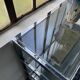 Pair of chrome and glass shelves from the 70s