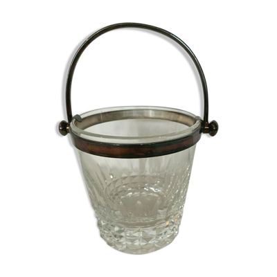 Sceau a glaçons en cristal taillé de la maison BACCARAT XX siècle