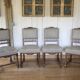 4 upholstered chairs in Henri II style