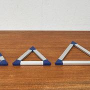 Postmodern triangular trivets by Jorgen Meldgaard for Menu, 1980s, set of 3.
