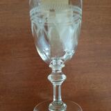 Set of 6 antique engraved glasses