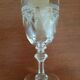 Set of 6 antique engraved glasses