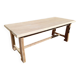 Table de ferme bois brut