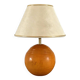 Solid elm lamp Italy 70s vintage