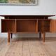 Mid century teak executive desk from H.P. Hansen, 1960s