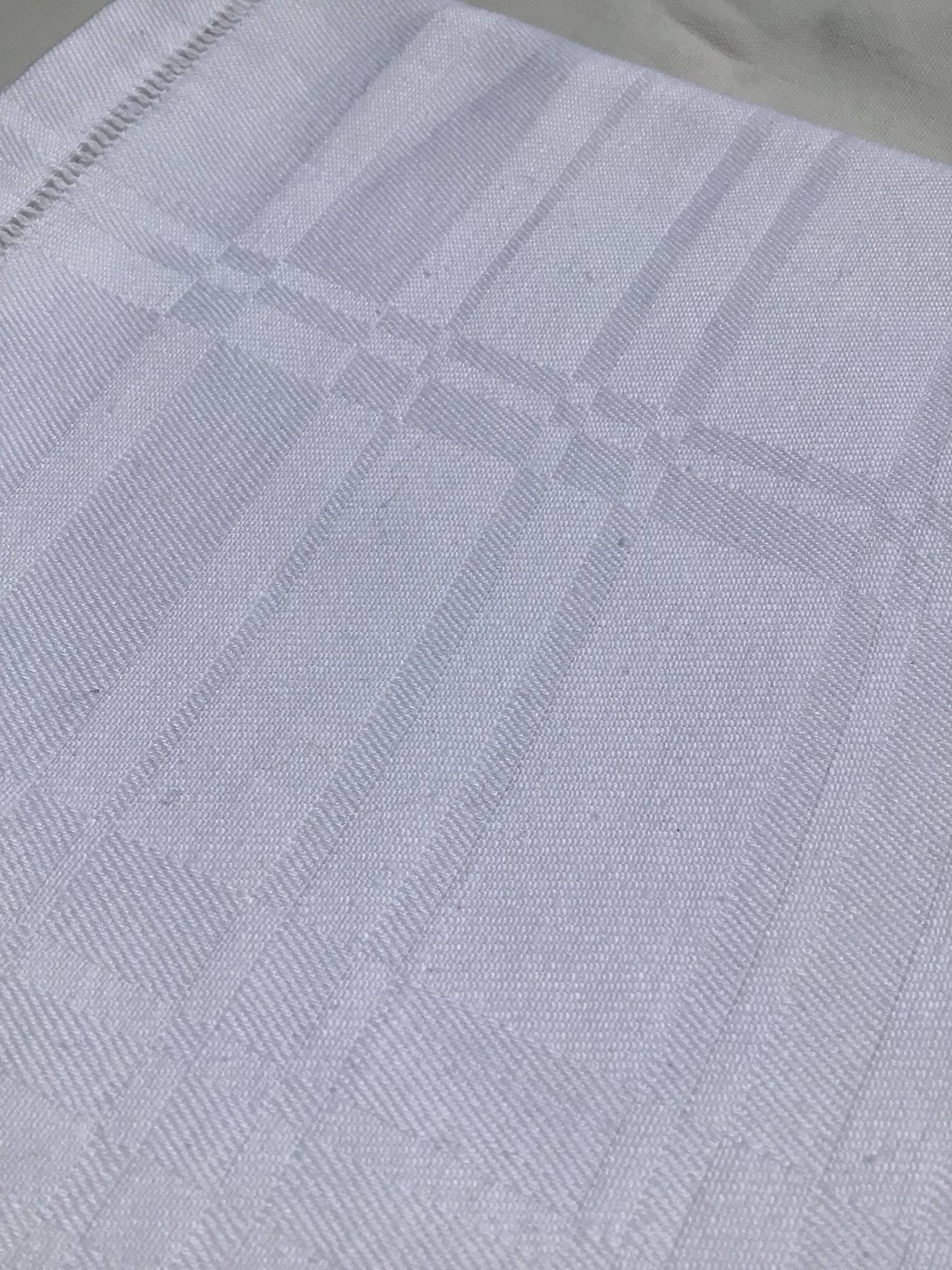 Embroidered square tablecloth JB damask cotton squares