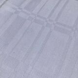 Square tablecloth embroidered JB cotton damask squares