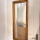 Antique Rectangular Wall Mirror Gold Wood Louis XV XVI Moulding 100x40cm