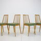 1970s set of four dining chairs by Ton, Czechoslovakia