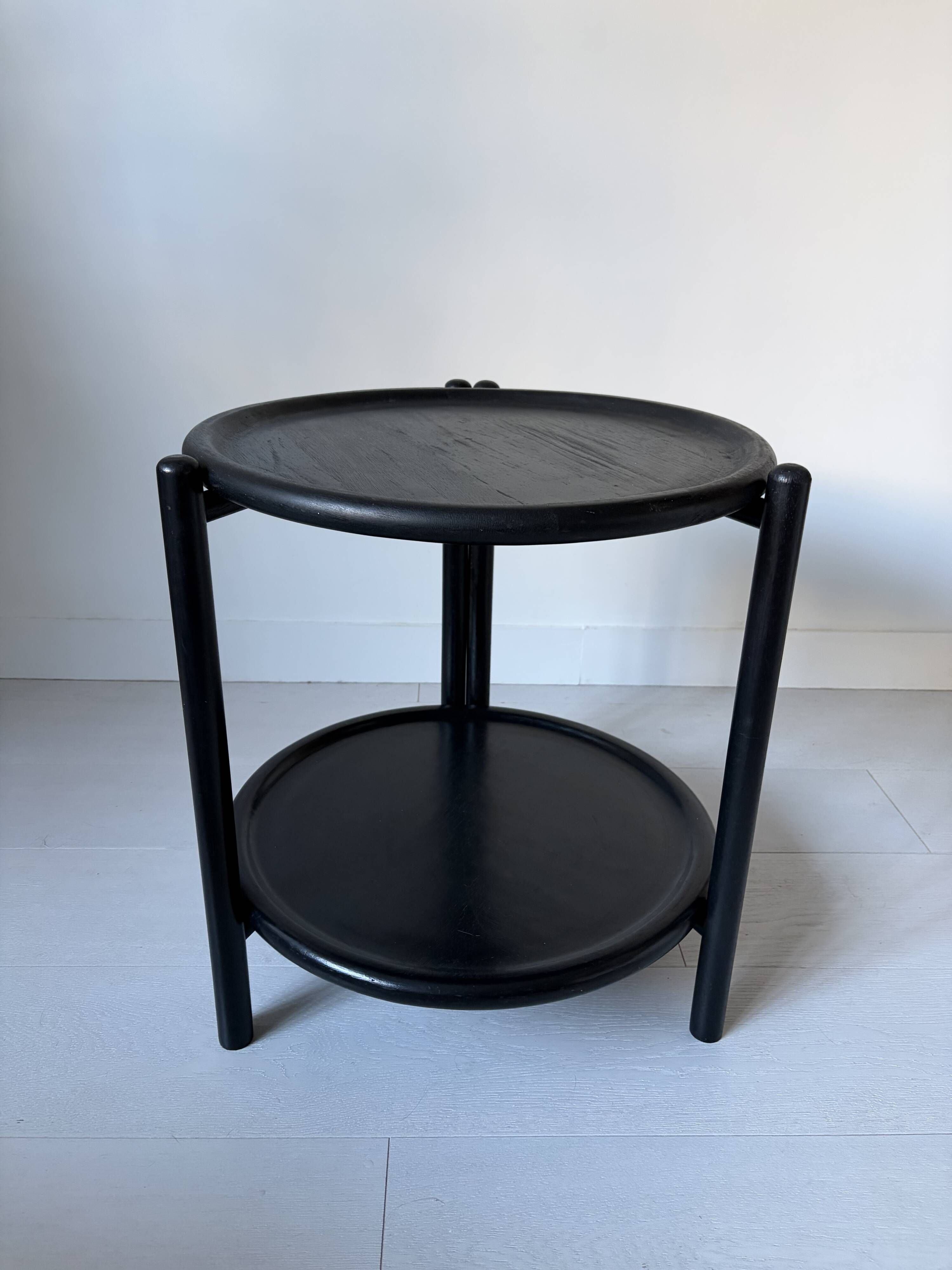 Bar cart from the 60s-70s in its factory black version, attributed to Jens Quistgaard.